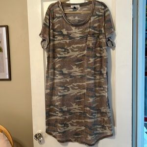 Planet Gold plus size 3X camo dress